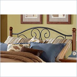 Fashion Bed Group Laredo Poster Headboard in Matte Black and Walnut