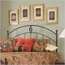 Fashion Bed Group Bentley Metal Headboard in Hammered Brown Finish