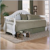 Fashion Bed Fraser Daybed with Link Spring and Pop-Up Trundle in Frost