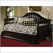 Fashion Bed Fraser Sleigh Daybed Front Panel and Rollout Trundle in Black