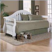 Fashion Bed Fraser Daybed with Trundle and Link Spring in Frost
