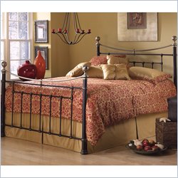 Fashion Bed Group Adelaide Metal Poster Bed in Matte Gunmetal Finish-King