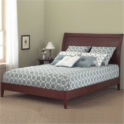 Fashion Bed Group Java Modern Platform Bed in Mahogany Finish-Full