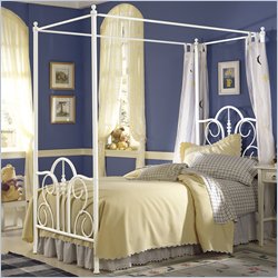 Fashion Bed Group Twin Contour  Metal Canopy Bed