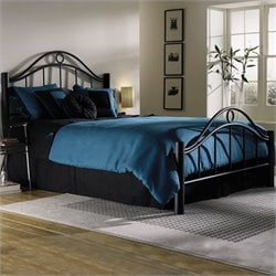 Fashion Bed Group Linden Metal Bed in Ebony Finish by Fashion Bed