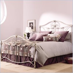 Fashion Bed Group Opus Metal Bed in Heirloom Platinum Finish