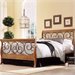 Fashion Bed Dunhill Sleigh Bed in Honey Oak with Autumn Brown Finish-California King