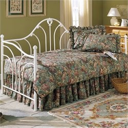 Fashion Bed Group Emma Metal Daybed in Antique White Finish by Fashion Bed