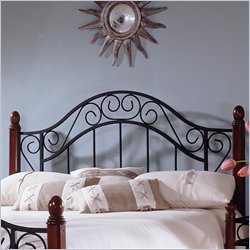 Fashion Bed Group Frisco Metal Headboard in Matte Black Finish by Fashion Bed