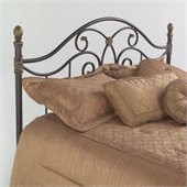 Fashion Bed Group Dynasty Metal Headboard in Autumn Brown Finish