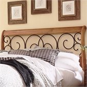 Fashion Bed Group Dunhill Wood Headboard in Honey Oak