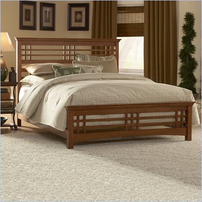 Fashion Bed Group Avery Panel Bed in Oak