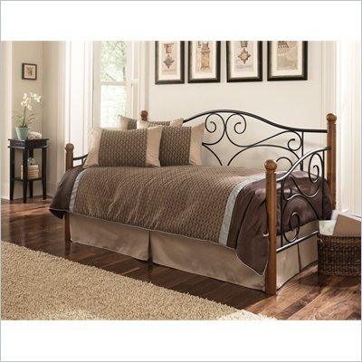 Fashion Bed Group Doral Matte Black/Walnut Daybed