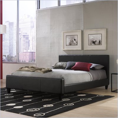 Fashion Bed Euro Platform Bed in Black