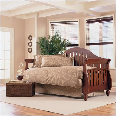 Fashion Bed Fraser Daybed with Link Spring and Trundle in Walnut