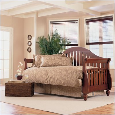 Fashion Bed Fraser Daybed Front Panel and Rollout Trundle in Walnut