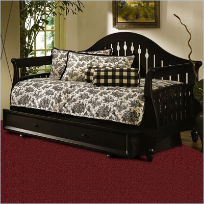Fashion Bed Group Fraser Wood Daybed in Distressed Black 