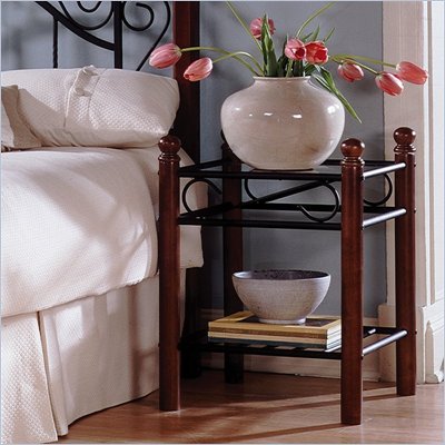 Fashion Bed Group Frisco Nightstand in Matte Black Finish