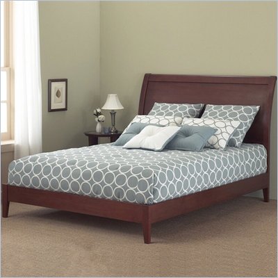 Fashion Bed Group Java Modern Platform Bed in Mahogany Finish