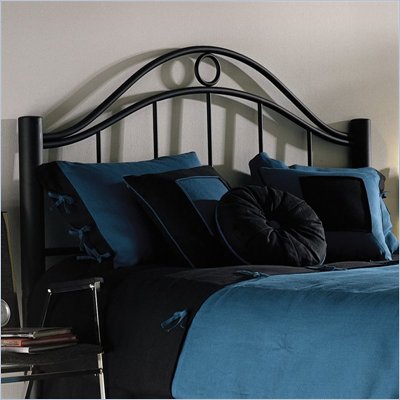 Fashion Bed Group Linden Metal Headboard in Ebony Metal Finish
