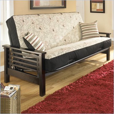Fashion Bed Group Morgan Full Size Futon Frame in Espresso Finish