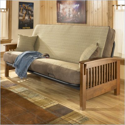 Fashion Bed Group Wilshire Full Size Futon Frame in Mahogany