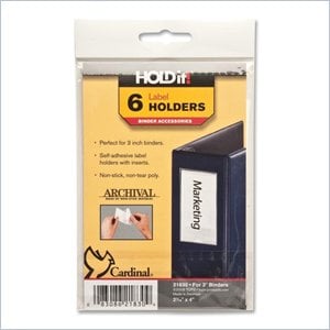 Cardinal HOLDit! Self-Adhesive Label Holders