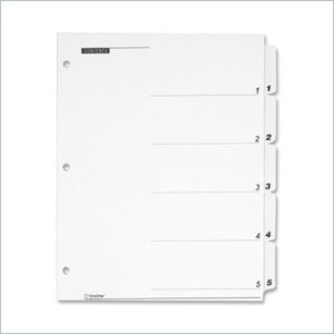 Cardinal OneStep Numbered Index System