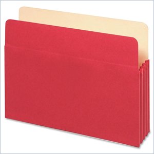 Globe-Weis TUFF Pocket Colored Top Tab File Pocket