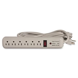 Compucessory CCS 25103 6-Outlets Surge Suppressor