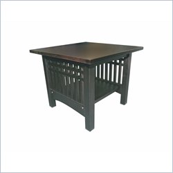 Elite Rhodes End Table in Espresso