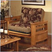 Elite Products Portofino Twin Oak Futon Chair Frame