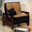 ADD TO YOUR SET: Elite Products Montego Junior Twin Walnut Futon Chair Frame