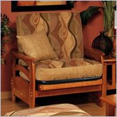 Elite Products Montego Junior Twin Oak Futon Chair Frame