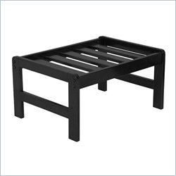 Elite Products Florenzia Junior Twin Black Lacquer Rectangular Ottoman Frame