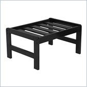 Elite Products Florenzia Junior Twin Black Lacquer Rectangular Ottoman Frame