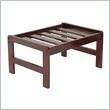 ADD TO YOUR SET: Elite Products Junior Twin Rectangular Walnut Ottoman Frame