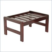 Elite Products Junior Twin Rectangular Walnut Ottoman Frame