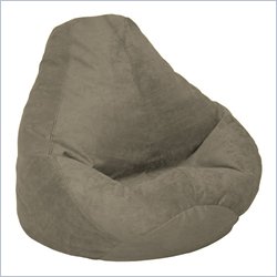 Elite Products Extra Large Soft Suede Bean Bag in Oilve