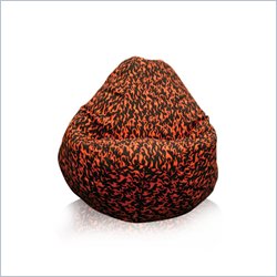 Elite Products Large Red Flame Bean Bag