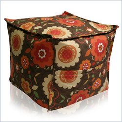 Elite Products Sit-E-Block Cube Ottoman in Ritzy