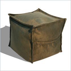Elite Products Sit-E-Block Foot Cube in Charcoal Suede