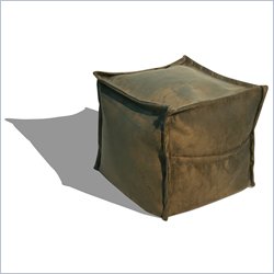 Elite Products Sit-E-Block Foot Cube in Olive Suede