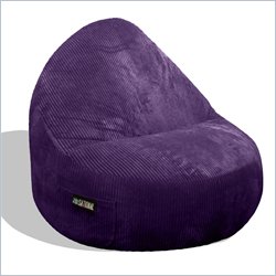 Elite Products Deluxe Cord Sitsational 1 Seater  Bean Bag Chair in Aubergine