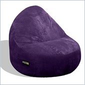 Elite Products Deluxe Cord Sitsational 1 Seater  Bean Bag Chair in Aubergine