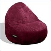 Elite Products Deluxe Cord Sitsational 1 Seater Bean Bag Chair in Berry