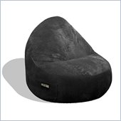Elite Products Deluxe Cord Sitsational 2 Seater Bean Bag Chair in Black