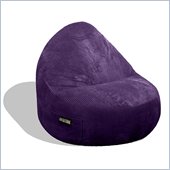 Elite Products Deluxe Cord Sitsational 2 Seater Bean Bag Chair in Aubergine