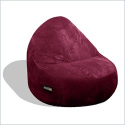 Elite Products Deluxe Cord Sitsational 2 Seater Bean Bag Chair in Berry