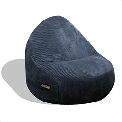 Elite Products Deluxe Cord Sitsational 2 Seater Bean Bag Chair in Navy
